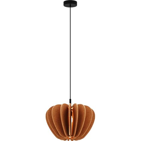 Maytoni Cambio Lampadario moderno a sospensione nero 1xE27 paralume in terracotta (1/5)