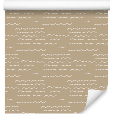 Papier peint cactus beige, centre beige pour salon et chambre 50x1000 cm (1/5)