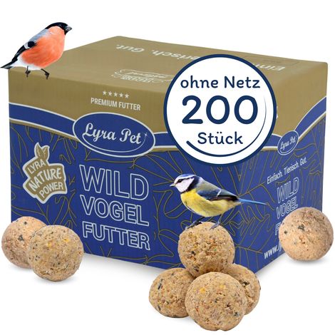 200 Stk. Lyra Pet® Meisenknödel ohne Netz à 90 g = 18 kg (1/5)