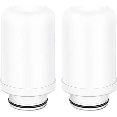 Cartouches de rechange pour filtre à eau, filtre en céramique, système de filtration pour robinet, filtre à charbon actif (2 cartouches filtrantes en céramique) (1/5)