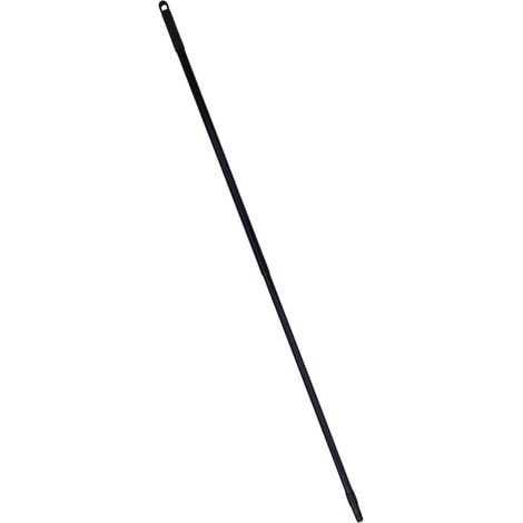 - Poignée télescopique - noire - acier inoxydable - longueur de poignée : 150 cm (1/4)