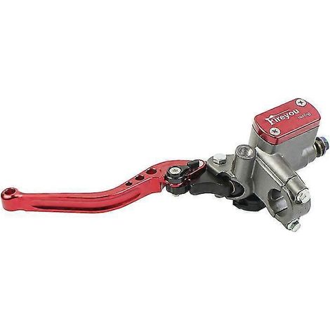 Maître-cylindre de frein et d'embrayage pour moto, levier de guidon, embrayage hydraulique, moteur de course pour 22 mm Honda, Yamaha, Kawasaki, Suzuki - Rouge gauche (1/5)