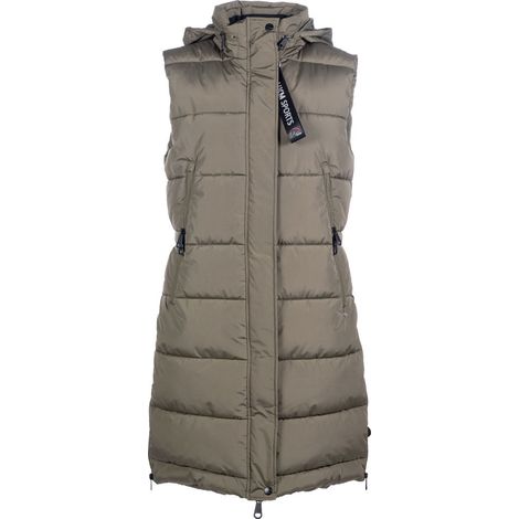 XS, verde oliva 5300: Giaccone lungo impermeabile da donna modello Misty smanicato