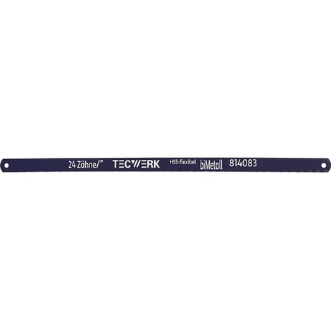 Metallsägeblatt L.300mm ZpZ 24 1-s.Bimetall 100 St.TECWERK