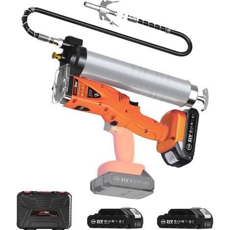 Ingrassatore ad alta pressione, senza fili e dal design compatto, con 2 batterie da 2,0 Ah. (1/2)