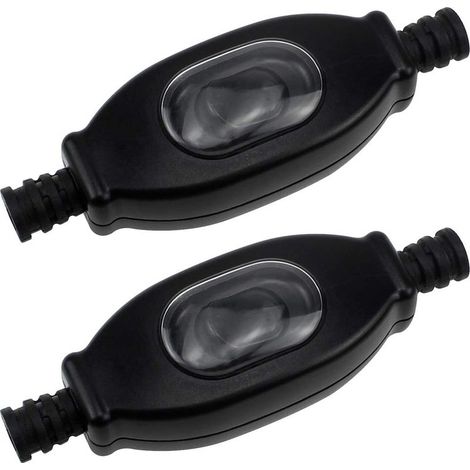 Boîte de Jonction Extérieure Interrupteur Intermédiaire Interrupteur Etanche Boîte de Jonction Etanche Convient pour la Lampe de Chambre à Coucher pour Espace Extérieur (2 Pièces Noir) (1/5)