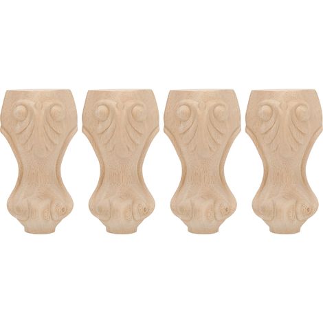 Pieds de table sculptés en bois massif, accessoires de meubles européens, pieds de canapé et armoire décoratifs (1/5)