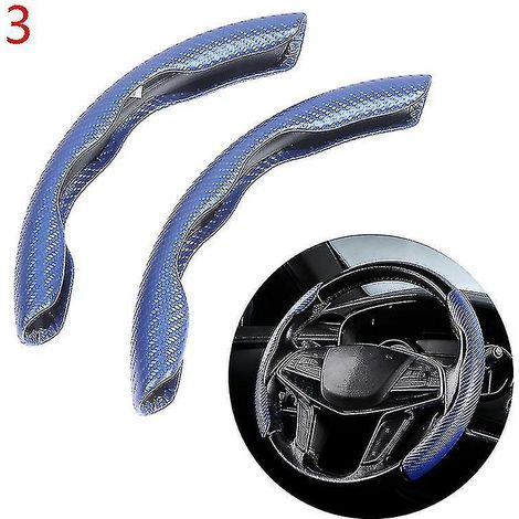 15-Zoll-Lenkradbezüge mit rutschfester Oberfläche für Autos, in rotem und blauem Carbonfaser-Design (1/5)