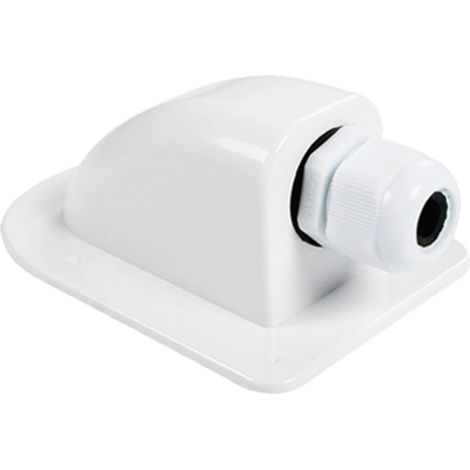1 Boîte de passage de câble, IP68 étanche, ABS blanc, 1 canal, pour toit solaire, caravane, bateau (1/5)