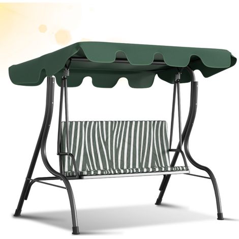 SWANEW Tetto di ricambio per altalena da giardino impermeabile. altalena da giardino verde 210x145cm (1/5)