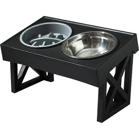 Gamelles pour chiens avec support, gamelles surélevées pour chiens, gamelles pour chiens à alimentation lente - Bowl-B- (1/5)