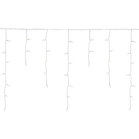 Lichterkette MagicHome Weihnachten Icicle, 200 LED warmweiß, Eiszapfen, Dauerlicht, 230 V, 50 Hz, IP44, für außen, Beleuchtung, L-5 m (1/3)