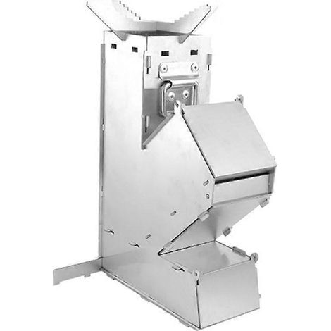 Poêle à bois de camping portable, idéal pour les pique-niques, les barbecues, les voyages et la chasse. Détachable, en acier inoxydable, pour la cuisson et le chauffage. (1/5)