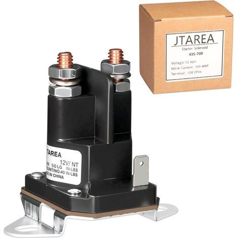 435-700 Relais de Démarreur Solenoide 12V Tracteur Tondeuse Solénoïde de Demarreur Starter Solenoid Relay pour 539101714 Trombetta 812-1221-211 854-1221-210