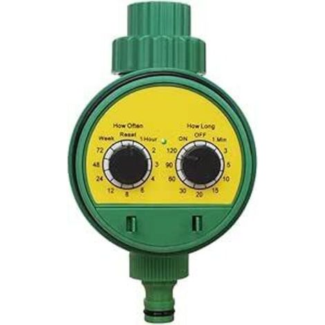 Temporizador de riego automático para jardín Ulisem, controlador de sistema de riego con temporizador de agua para grifo a prueba de agua. (1/4)