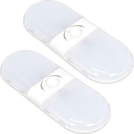 Luci LED per camper da 12 Volt con interruttore on/off, 3 temperature di colore, 10 W, 1000 lm, illuminazione interna per camper, furgone, rimorchio, barca - confezione da 2 (1/4)