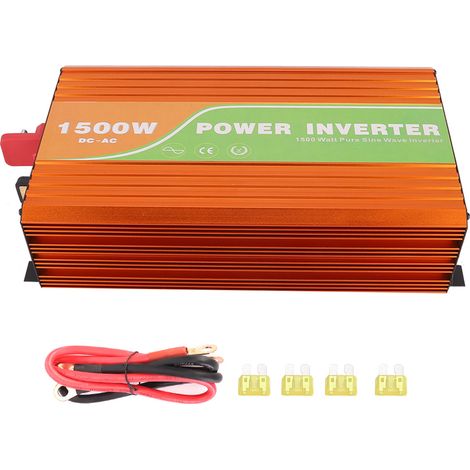 Onduleur solaire haute fréquence à onde sinusoïdale pure de 1500 W, tension de sortie de 220 V (1/5)