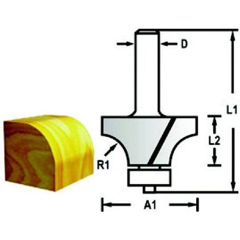 Makita Fräser Rundkanten 6mm (1/3)