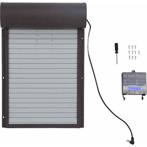 Ouvre-Porte Automatique de poulailler, ouvre-Porte Intelligent pour volaille, Porte avec minuterie volaille Ferme - (1/5)