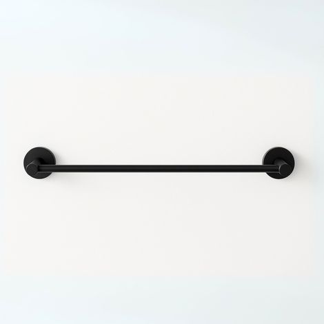 BALNEO - barre porte-serviettes en acier inox noir - porte-serviettes 60 cm QUBE inoxydable - barre de salle de bain