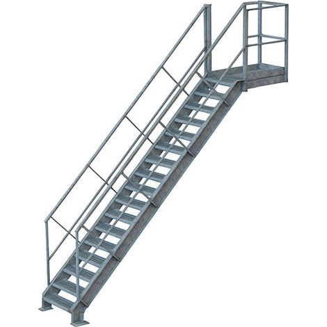 Scala industriale acciaio 16 gradini - Altezza da superare 3.20m - ETAGLD0016