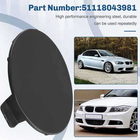 Zwei Einheiten mit der Nummer 51118043981 sind für die Frontstoßstangen-Anhängerabdeckungen der BMW M3-Serie E90 E92 E93 (Baujahre 05-13) geeignet. (1/4)