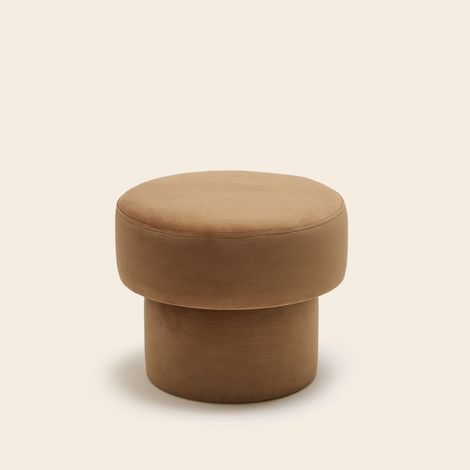 Pouf en Revêtement en velours lumineux POPPIE