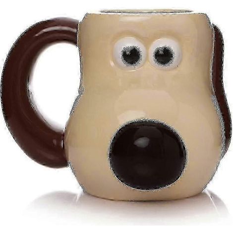 « Mug extraterrestre mignon avec un adorable chiot, peint à la main par le directeur d'école - Grande capacité et de grande valeur, idéal pour les enfants à la maison » (1/3)