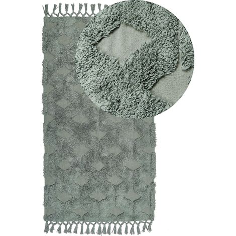 Teppich KARS Grün 80 x 150 cm Baumwolle (1/5)