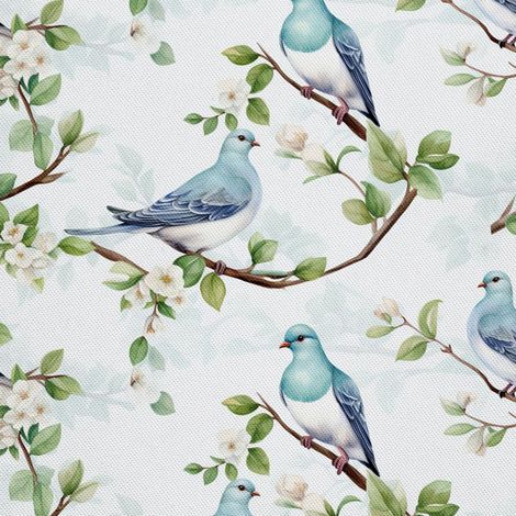 Tela decorativa para exteriores Oxford - Pájaros - DX2745 (1/5)