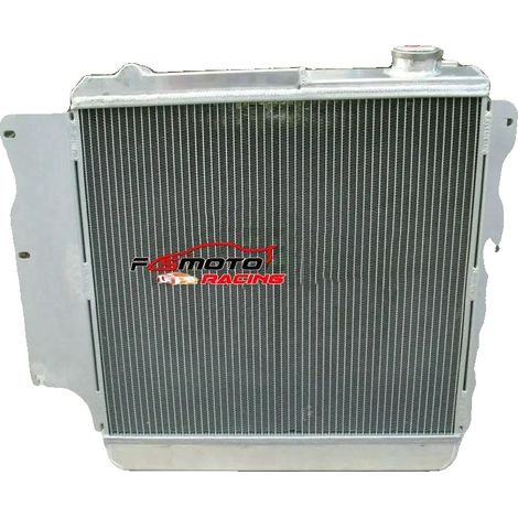 Radiador intercooler, aleación de aluminio, tamaño del núcleo 510 mm x 455 mm, tamaño total 655 mm x 570 mm, compatible con Jeep Wrangler 1987-2006, tamaño de entrada 32 mm (1/5)