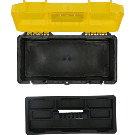 Boite A Outils En Plastique Abs - Poignée Ergonomique Antidérapante - Charnières Renforcées Pour Rangement Organisé - Idéal Bricolage Et Extérieur - 1 Pièce (1/5)