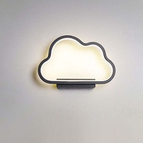 Lampe murale LED design nuage – Applique chambre, chevet, mur d’accent salon, couloir, lumière douce blanc naturel pour intérieur (1/5)