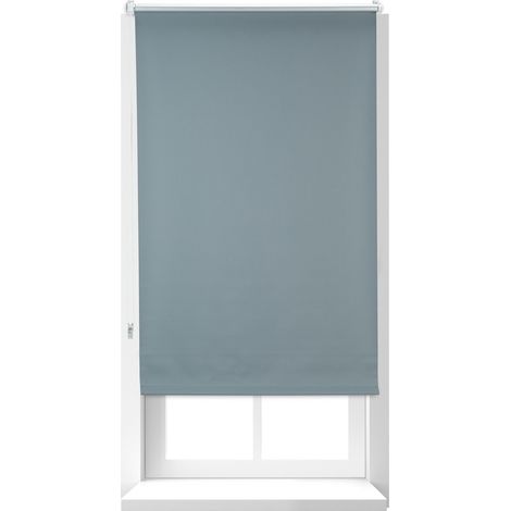 Set of 3 Relaxdays Darkening Blinds with Heat Protection, Thermal Roller, No Drilling, Side-Pull Roller, 60x160cm