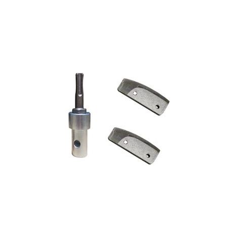 Excellent adaptateur de tarière de terre, tarière et perceuse à glace professionnelle, adaptateur de maçonnerie en métal avec lame de forage à glace