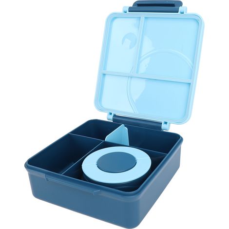 Cassetta per frutta per professionisti e studenti, con maniglia e chiusura ermetica, ideale per l'estate, per una freschezza ottimale, colore blu.