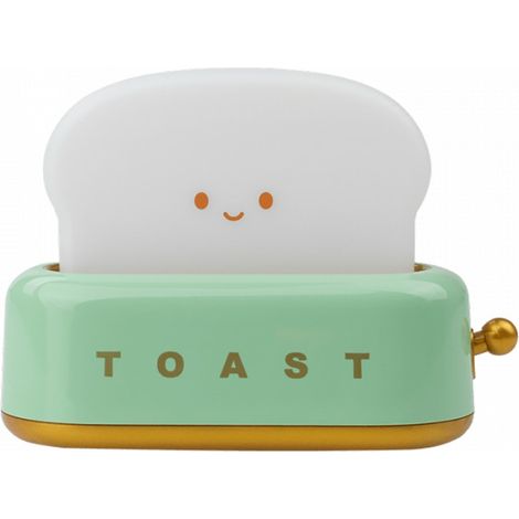 Tostadora con luz nocturna LED de Mary, color verde.