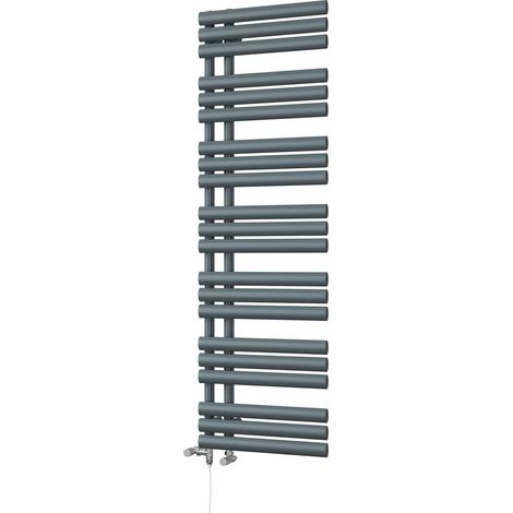 Percival - Anthracite Dual Fuel Towel Rail H1592mm x W500mm Standard (1/3)