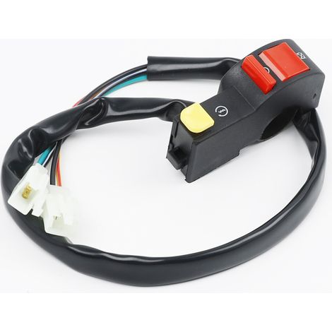 Accessoires pour motos tout-terrain, interrupteur d'allumage/démarrage/arrêt CQR haute performance pour VTT, modification du klaxon et du phare disponible, double prise. (1/5)
