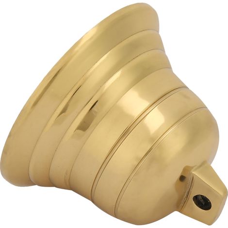 Cloches en laiton populaires et exquises pour les rituels taoïstes et bouddhistes, les pratiques feng shui et comme sonnettes de voiture (2 pouces). (1/4)