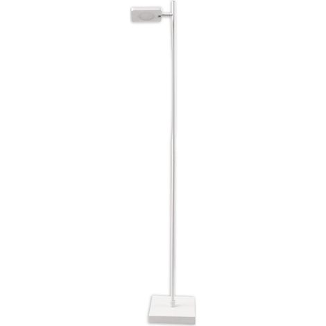 Lampadaire LED sans fil hauteur 135 cm Blanc en Aluminium et Plastique Dimmable RGB CCT - PANGIVO (1/5)