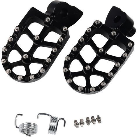 Repose-pieds de Moto pour Husqvarna, Cale pied Dirt Bike en Aluminium CNC pour HQV TC TE FC FE FS Husky TC TE FC FE FS 65-501CC Enduro Pit Dirt Bike Motocross Supermoto Noir (1/5)