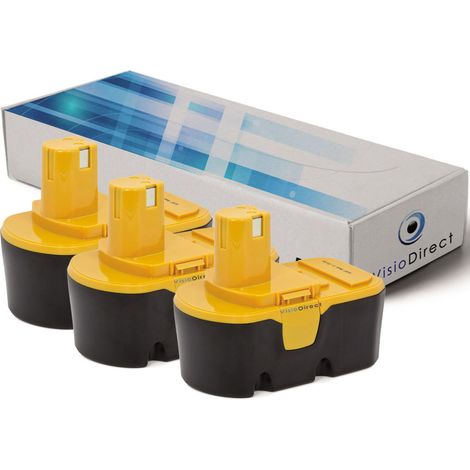 Lot de 3 batteries pour Ryobi CRP1801D scie sabre sans fil 3000mAh 18V (1/2)