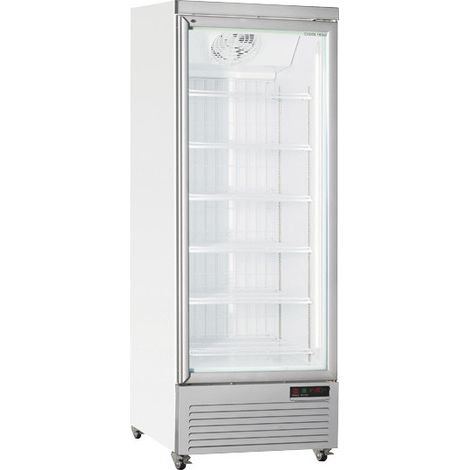 Congélateur professionnel 560 L porte vitrée éclairage LED 6 étagères réglables verrou RFG 750 - Cool Head (1/5)