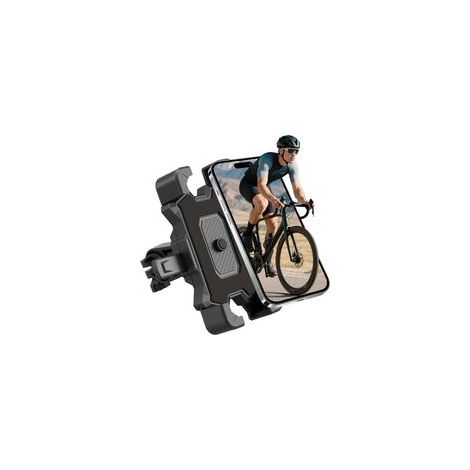 supporto per telefono, rotazione a 360°, manubrio da 21-30 mm, smartphone da 5,5-7,9 pollici, bicicletta, moto, scooter (1/5)