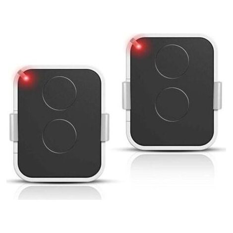 Lot de 2 Télécommande Compatible Nice Era ONE2/ON2E/ON4E/ON1E,433,92 MHz Télécommande Porte de Garage,Rolling Code,2 Canaux(Blanc) (1/4)