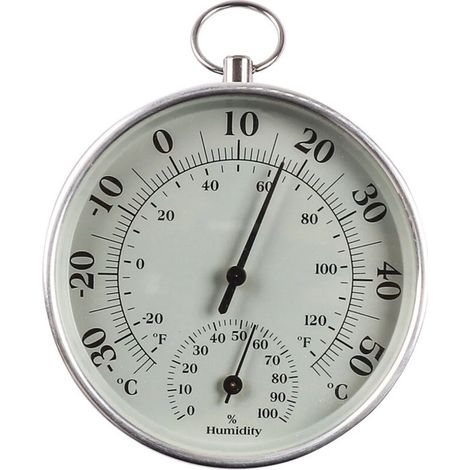 Thermomètre intérieur et extérieur 10 avec hygromètre intégré. Thermomètre pour climatisation. (1/5)
