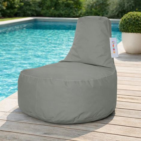 Pouf extérieur gris avec poches ARTA (1/5)