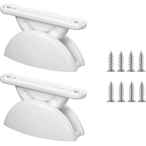 pares de topes de plástico para puerta de caravana, retenedores en forma de T para remolques de carga, autocaravanas y barcos.
