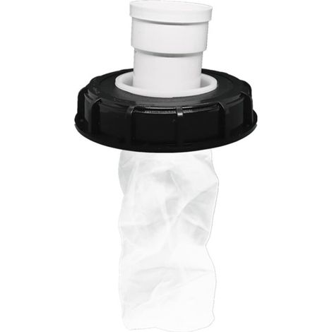 IBC-Deckelfilter - Regenwasserfilter - Waschbares Nylon - Mit Deckel - 165 mm - 245 mm - Wasserfilter - Zubehör für Regenwassertanks (165 mm, vertikal)